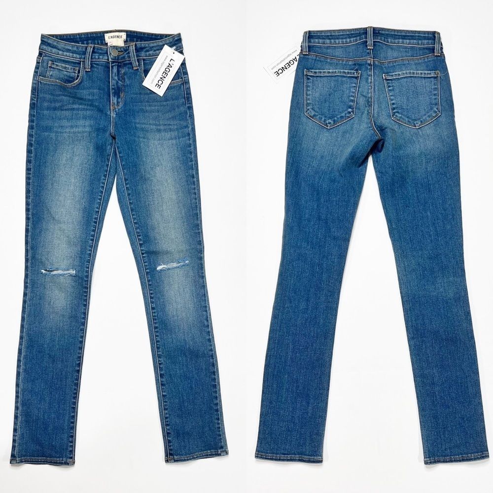 L'AGENCE Margot Skinny Medium Wash Jeans 25